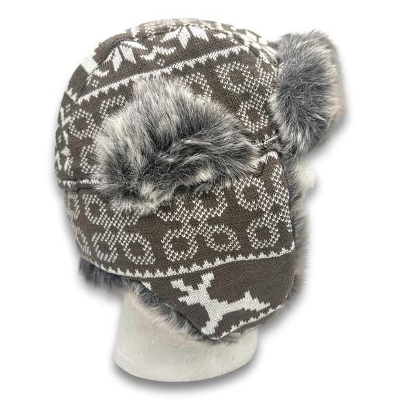 Lumberjack Aviator Hat Supple Faux Fur Winter Ski Trooper Trapper Ear Flap Cap - Picture 6 of 7